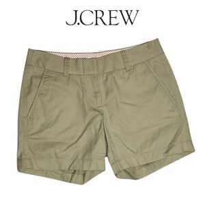 J. Crew Women’s Cotton Chino Broken-In Tan Shorts -‎ Size 00